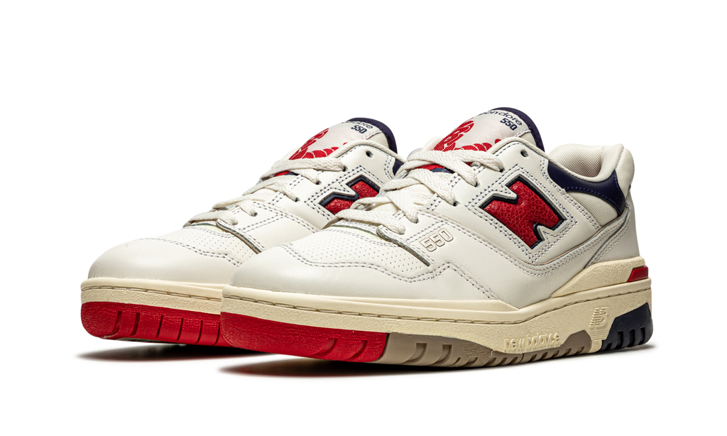 New Balance 550 Aime Leon Dore White Navy Red
