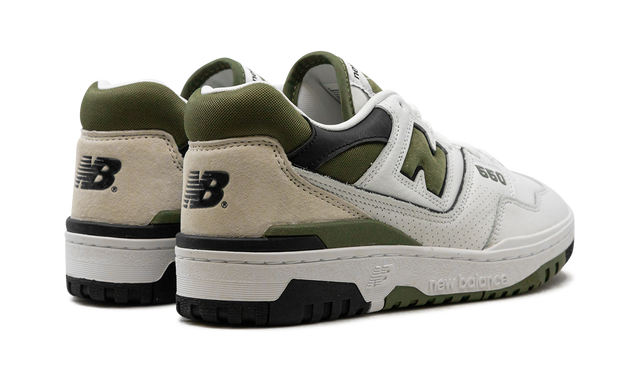 New Balance 550 White / Dark Olivine